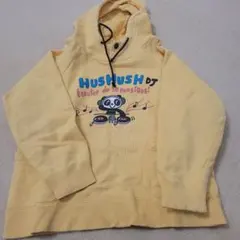 HUSHUSH DJ パンダプリント パーカー イエロー