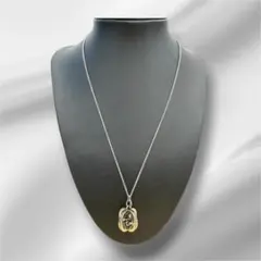 GUCCI　ネックレス　黒　インターロッキング　アクセサリー　ペンダント　トップ