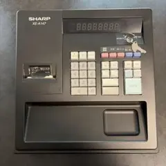 SHARP XE-A147 レジスター 黒いロール紙付き - メルカリ