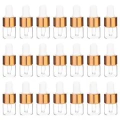 ⭐️ スポイトボトル スポイト瓶 1ml ガラス 精油瓶 【50個】 詰め替え