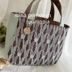 ハンドメイド　ラウンドトートバッグ　ミナペルホネン　pomppia　458