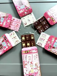 ちょこぶろっくしーる　サンリオキャラクターズ　6点セット　キティ　クロミ