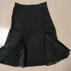 COMME CA DU MODE フレアスカート レース切替 ブラックのサムネイル