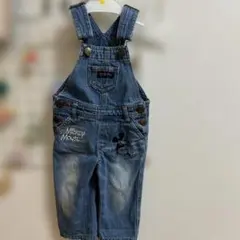 ミッキーマウス デニムオーバーオール 70cm
