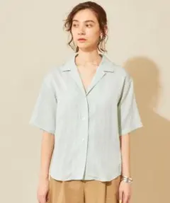 BEAUTY&YOUTH オープンカラー五分袖シャツ