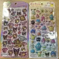 サンリオキャラクターズ　日焼けキティ　うるちゅるポップシール 2枚セット