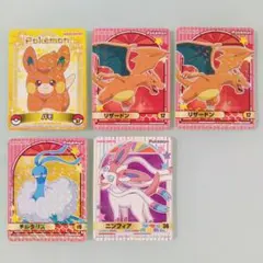 丸美屋　ポケモンカレー　シール　リザードン　ニンフィア