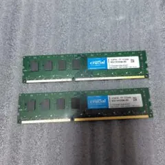 計16GB Crucial W3U1600CM-8G 8GB 2枚 DDR3L