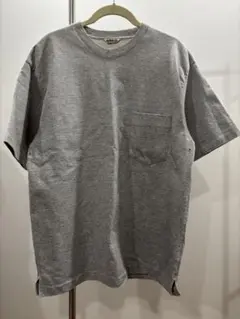 AURALEE ポケットTシャツ グレー