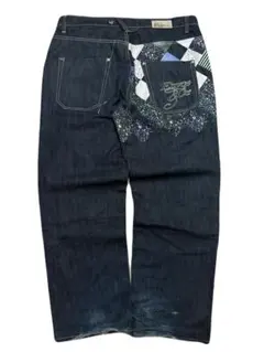 ENYCE〈バギーブラックジーンズ 00s 極太 HIPHOP ストリート〉 極太 デニムパンツ メンズ ジーンズ ルーズフィット B系 ヒップ