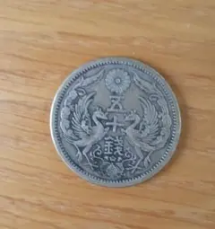 五十銭銀貨 大日本 昭和三年 鳳凰 - メルカリ
