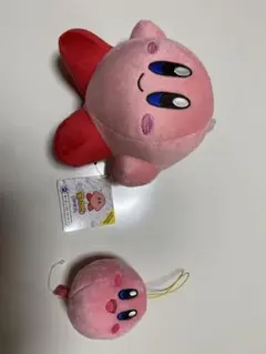 星のカービィ ぬいぐるみ 2点セット（大きい方新品未使用）のサムネイル