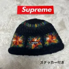 25SS Supreme Crochet Beanie 黒Blackシュプリーム Supreme（シュプリーム） 25SS Crochet Beanie クロシェ ビーニー