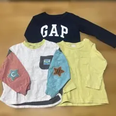 90〜100cm長袖Tシャツ３枚セット