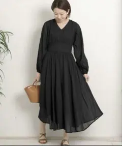 URBAN RESEARCH Sonny Label ロングワンピース ブラック