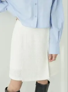 【タグ付き美品】earth music&ecology ツイードミニスカート