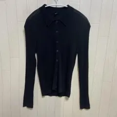 UNIQLO リブポロカーディガン