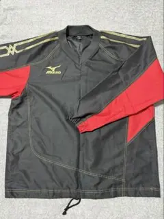 Mizuno ピステ・ウィンドブレーカー 黒/赤