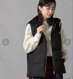 新品！元町ゼラール ソフトラムレザー ダウンベスト セピア - メルカリ