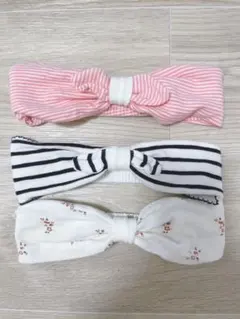 プチバトー　ベビー　ヘアバンド　3本セット