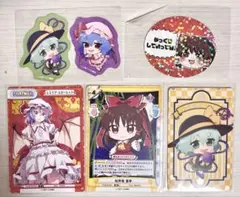 東方Project Reバース 百均 コラボ カード　シール　ステッカー　セット