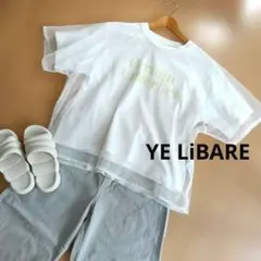 YE LiBARE メッシュレイヤード　Tシャツ ホワイトのサムネイル
