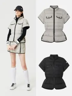 PXG ゴルフウェア レディース半袖 ダウンジャケット スカート上下2点セット