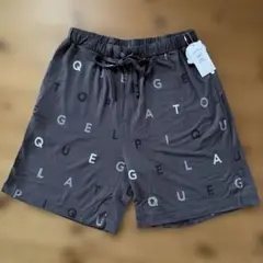 新品未使用 ジェラートピケ ショートパンツ ダークグレー Fのサムネイル