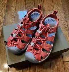 KEEN レディースサンダル　ウィスパー　23.5㎝　オレンジ