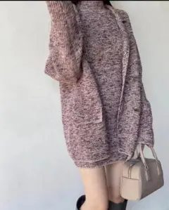 SNIDEL ニットジャケット　ミニニットワンピース　pink