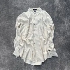 美品 マーガレットハウエル アングローバル期 リネンシャツ クリーム 
