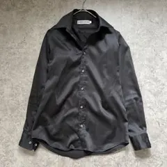 良品【BUFFALOBOBS】（1）長袖シャツ ブラック 光沢 日本製のサムネイル