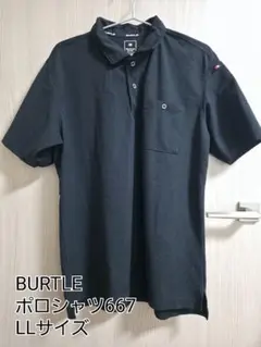 BURTLE ポロシャツ667 ブラック LLサイズ