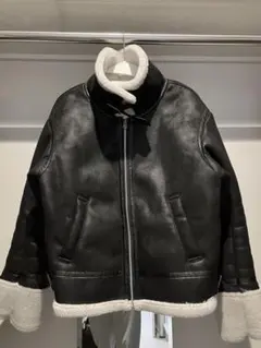 【PAGEBOY ライダース ムートン コート ブルゾン