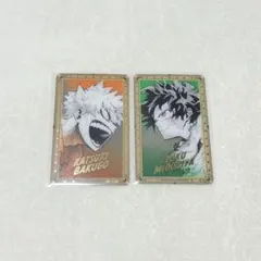 ヒロアカ 箔押しクリアカードコレクション 緑谷出久 爆豪勝己