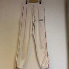 adidas ホワイト ジョガーパンツ レッドライン