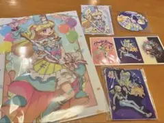 プリパラ 夢川兄妹】まるくじ クリアファイルセット＆缶バッジ ゆい