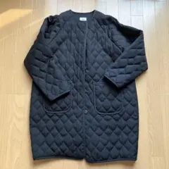 ポンポネットAMI キルトコート ブラック 160