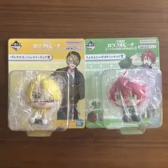 一番くじ カラフルピーチ げんきなたっつん＆たよれるじゃぱぱのフィギュア賞セット