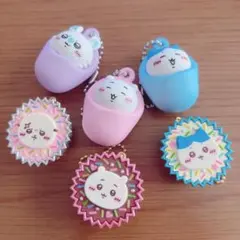 ちいかわおくるみマスコットチャーム・ちいかわ手作りおやつチャーム