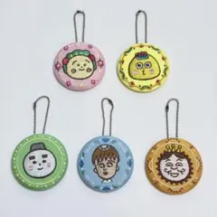 COJI-COJI コジコジ ガチャガチャ 刺繍缶バッジ風キーホルダー