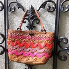 JAMIN PUECH カラフルかごバッグ