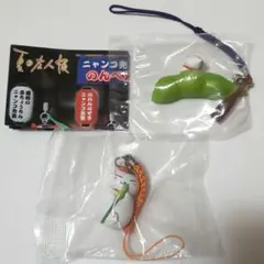未開封 夏目友人帳 ニャンコ先生 のんべえ横丁ストラップ 徒然根付ストラップ