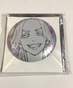 東京リベンジャーズ　原画展　新体験展　メタリック缶バッジ　灰谷竜胆