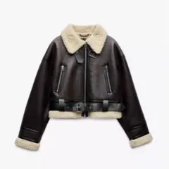 ZARA ショート丈ダブルフェイスジャケット