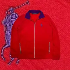 00s 短丈　ラルフローレン　トラックジャケット　ビッグポニー　　M ピンクのサムネイル