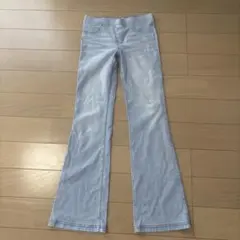 H&M ライトブルー フレアパンツ