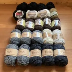 毛糸まとめ売り　ウィスタートレンディ ・ジェームスディーンルーツなど 23玉