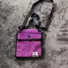 チャムス ショルダーバッグ サコッシュ CHUMS 紫