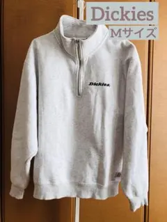 Dickies グレー ハーフジップ トレーナー M